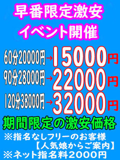 早番イベント
